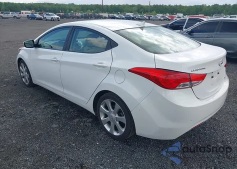 2013 Hyundai Elantra Limited from USA, damaged, VIN 5NPDH4AEXDH431921